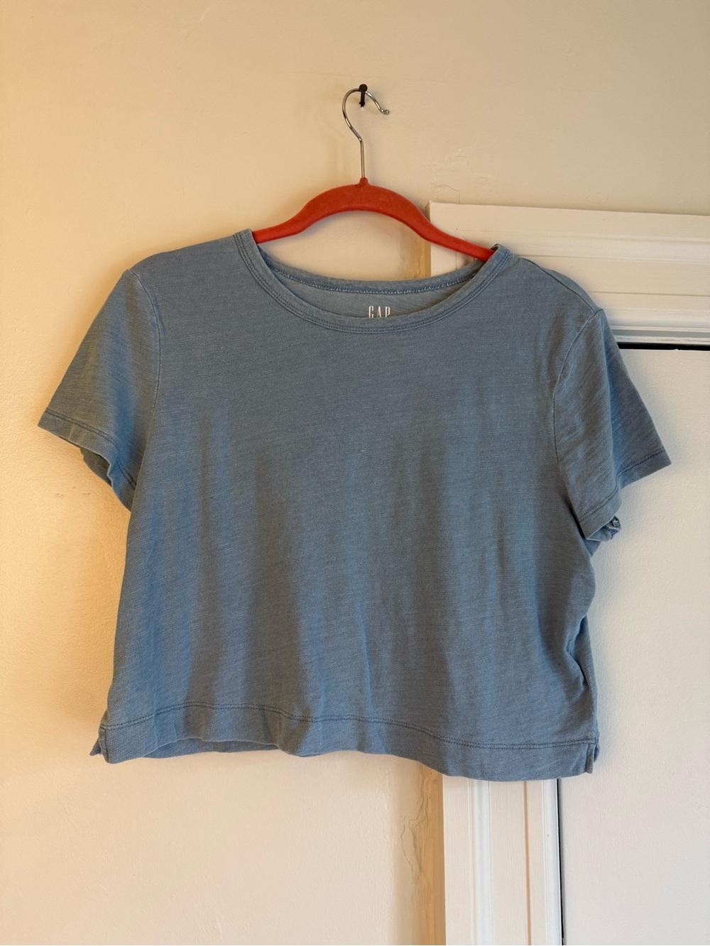 GAP Light Blue Short Sleeve Cropped Tee